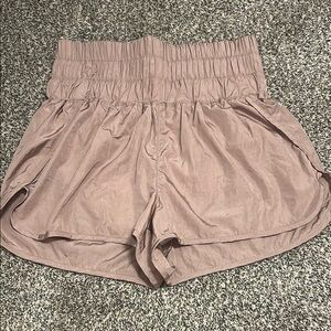 FP Movement by Free People Tan High Waist Relaxed Fit Shorts